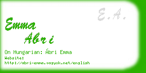 emma abri business card